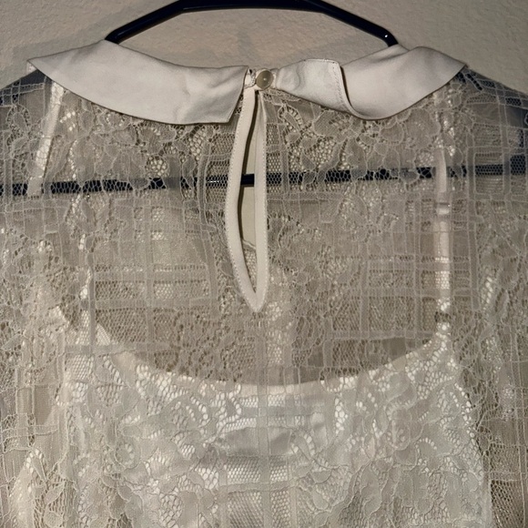 NWT ModCloth women’s white lace honeymoon maven shift dress L - Picture 8 of 10